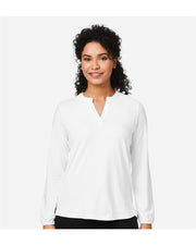 Devon & Jones DP122W Women's Raleigh Half-Placket Knit Top