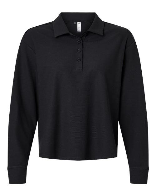 Adidas A1008 Women's Beyond Long Sleeve Loose Polo