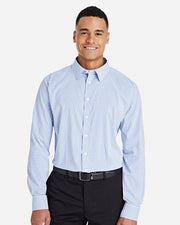 Devon & Jones DG540 Men's CrownLux Performance® Micro Windowpane Woven Dress Shirt