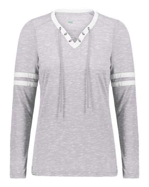 Holloway 223246 Women's Eco Revive™ Monterey Long Sleeve V-Neck T-Shirt
