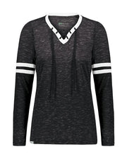 Holloway 223246 Women's Eco Revive™ Monterey Long Sleeve V-Neck T-Shirt