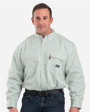 Berne Apparel FRSH21 Men's Flame-Resistant Down Plaid Work Shirt