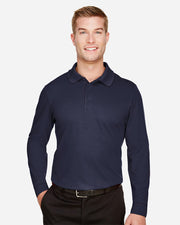 Devon & Jones DG20LT Men's Tall CrownLux Performance® Plaited Long Sleeve Polo