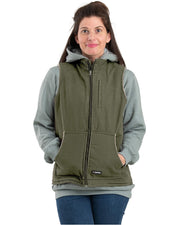 Berne Apparel WV15 Women's Sherpa-Lined Softstone Duck Vest