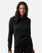 Devon & Jones DG446W Women's New Classics Quarter-Zip Sweater