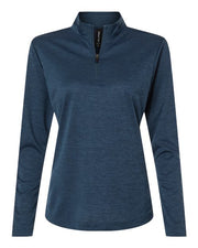 AllPro 4HM70L Women's Pro-Lock Performance Mélange Quarter-Zip Pullover