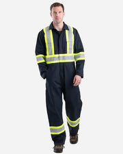 Berne Apparel HVC250 Men's Safety Striped Unlined Coverall