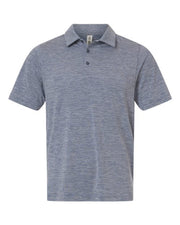 Team 365 TT125 Men's Relay Heathered Stripe Polo