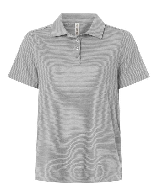 Team 365 TT125W Women's Relay Heathered Stripe Polo