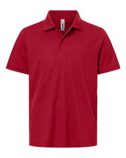 CORE365 CE108Y Youth Nova Performance Pique Polo
