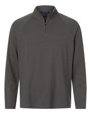 Devon & Jones DG402 Men's Seaton Pebble Textured Quarter-Zip Pullover