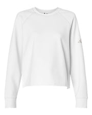 Adidas A1014 Women's Beyond Side-Snap Crewneck Sweatshirt