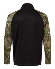 RealTree RT5703 Unisex Realtree® Performance Colorblocked Quarter-Zip Pullover