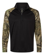 RealTree RT5703 Unisex Realtree® Performance Colorblocked Quarter-Zip Pullover