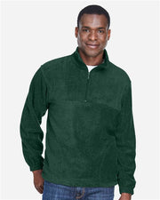 Harriton M980 Men's Fleece Quarter-Zip Pullover