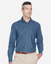 Harriton M550 Men's Denim Shirt