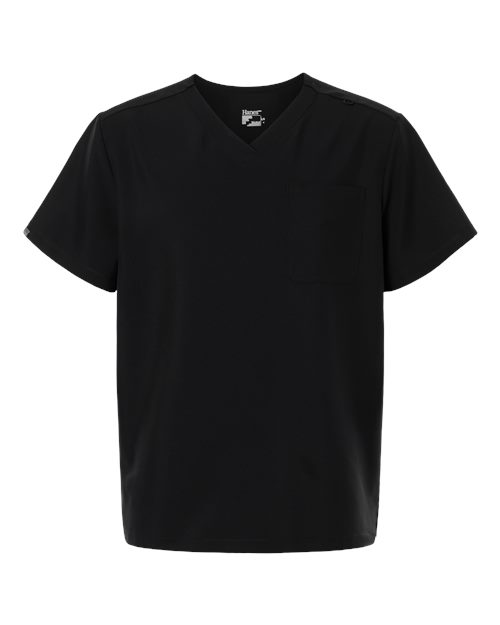 Hanes HMB000 Men's V-Neck 1 Pocket Scrub Top