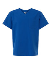 Hanes HMB000 Men's V-Neck 1 Pocket Scrub Top