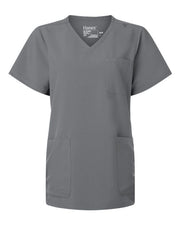Hanes HSB002 Women's V-Neck 3 Pocket Scrub Top