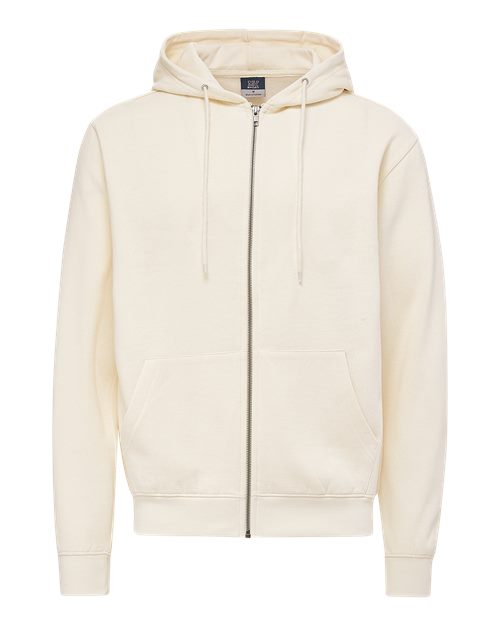 MV Sport 2349 Unisex Retro Heather Full-Zip Hooded Sweatshirt