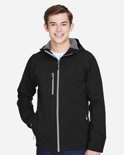 North End 88166 Men's Prospect Two-Layer Fleece Bonded Soft Shell Hooded Jacket