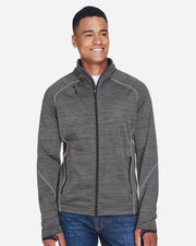 North End 88697 Men's Flux Mélange Bonded Fleece Jacket