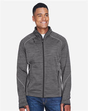 North End 88697 Men's Flux Mélange Bonded Fleece Jacket