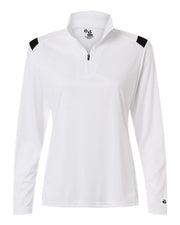 Badger 4266 Women's On The Rise Quarter-Zip Pullover