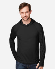 North End NE105 Unisex JAQ Stretch Performance Hooded Long Sleeve T-Shirt