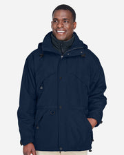 North End 88007 Men's 3-in-1 Parka with Dobby Trim