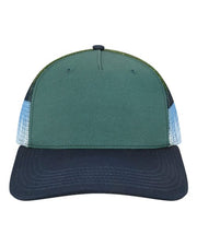 LOCALE 5PTKRS Plain Front Five-Panel Trucker Cap