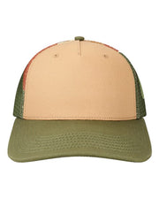 LOCALE 5PTKRS Plain Front Five-Panel Trucker Cap
