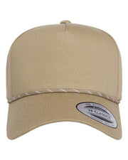 YP Classics 5079BD Retro Cotton Blend Five-Panel Rope Cap