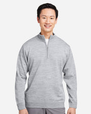 Harriton M421 Unisex Pilbloc™ Quarter-Zip Pullover Sweater