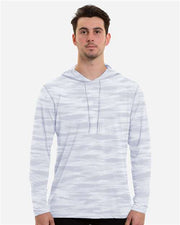 ANETIK MVLPRH6 Men's Low Pro Tech Camo Hooded Long Sleeve T-Shirt