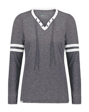 Holloway 223246 Women's Eco Revive™ Monterey Long Sleeve V-Neck T-Shirt