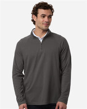 Devon & Jones DG402 Men's Seaton Pebble Textured Quarter-Zip Pullover