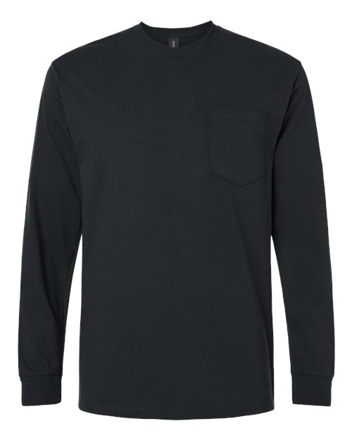 Gildan 2410 Unisex Ultra Cotton® Long Sleeve Pocket T-Shirt
