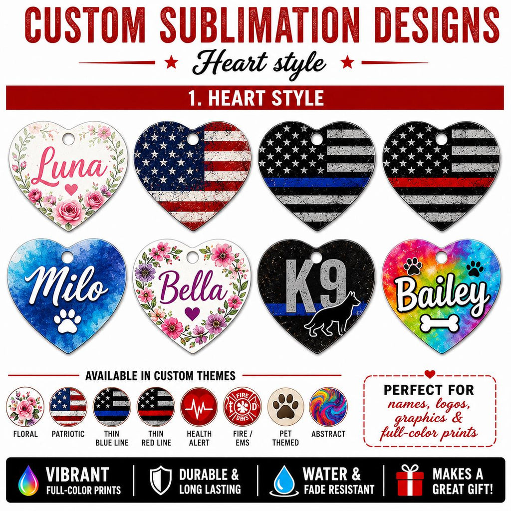 Personalized Pet ID Tag with Name and Phone Number