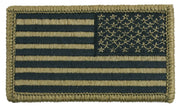 Rothco American Flag Patch With Hook Back - Green