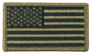 Rothco American Flag Patch With Hook Back - Green
