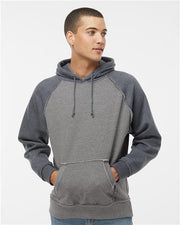 J. America 8885 Men's Vintage Heather Hooded Sweatshirt