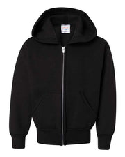 Hanes P480 Youth EcoSmart® Full-Zip Hooded Sweatshirt