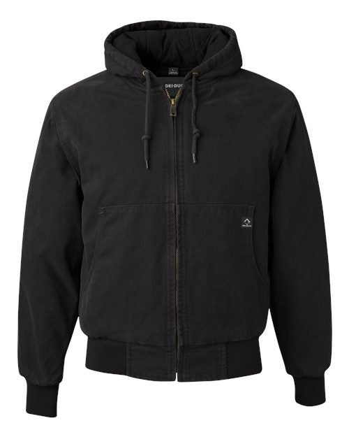 DRI DUCK 5020 Men's Cheyenne Boulder Cloth™ Hooded Jacket with Tricot Quilt Lining