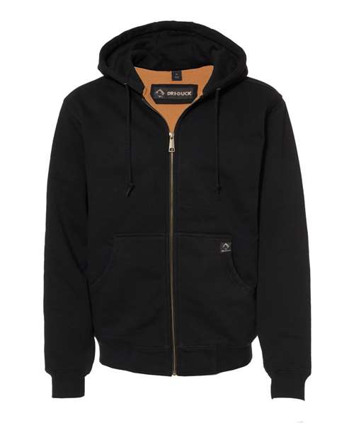 DRI DUCK 7033 Men's Crossfire Heavyweight Power Fleece Hooded Jacket with Thermal Lining