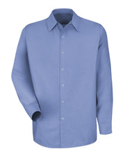 Red Kap SP16 Men's Specialized Pocketless Poplin Long Sleeve Work Shirt