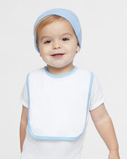 Rabbit Skins 1004 Infant Contrast Trim Premium Jersey Bib
