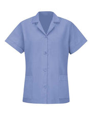 Red Kap TP23 Women's Loose Fit Short Sleeve Button Smock