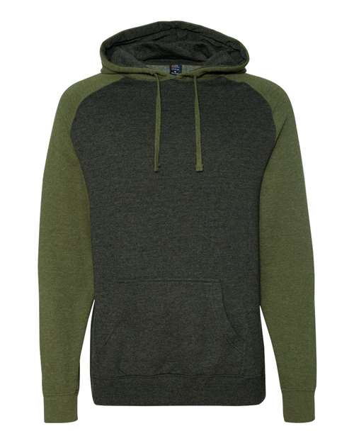 Independent Trading Co. IND40RP Unisex Raglan Hooded Sweatshirt