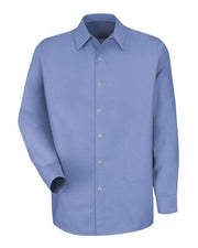 Red Kap SP16 Men's Specialized Pocketless Poplin Long Sleeve Work Shirt
